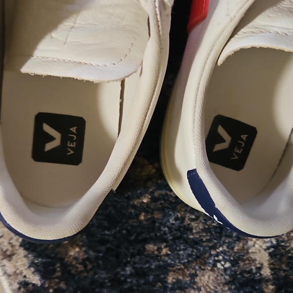 Veja White and Orange Sneakers - Picture 3 of 9